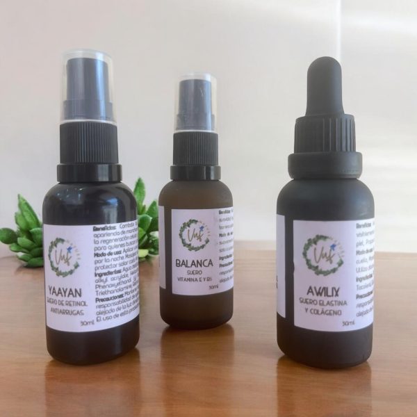 🌟 Kit Saya: ¡Devuélvele a tu piel la vitalidad que merece! Este kit ideal está diseñado para restaurar la elasticidad, hidratación y producción de colágeno. Perfecto para disminuir las arrugas y atenuar las líneas de expresión causadas por la gesticulación
